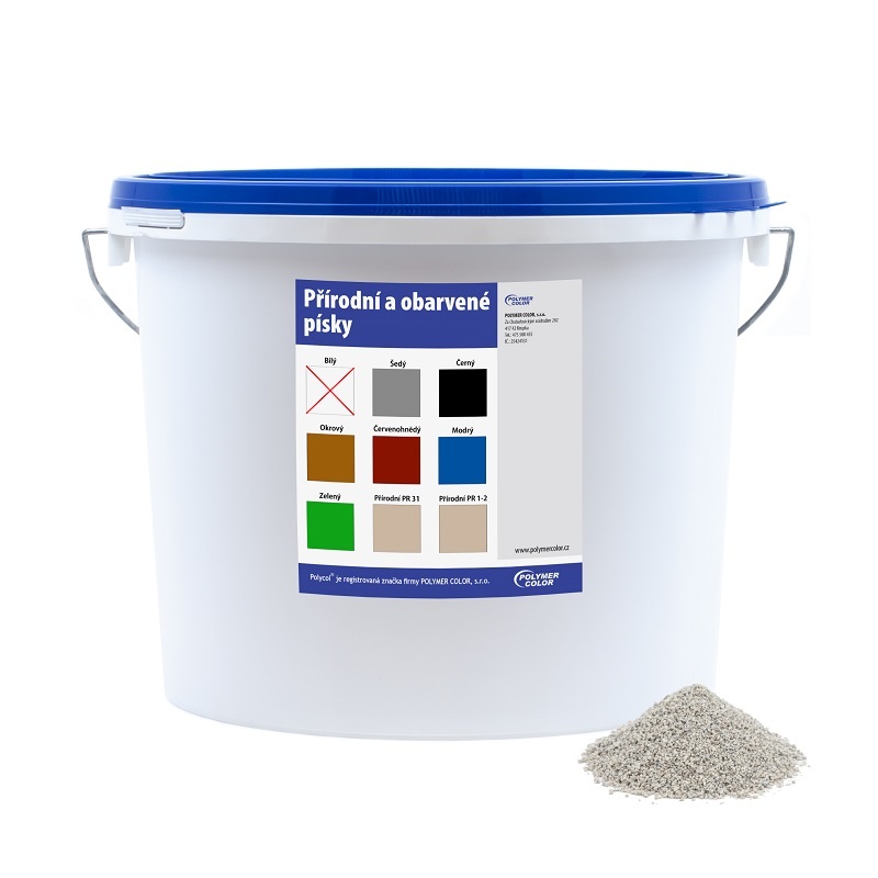 Obarvený písek bílý