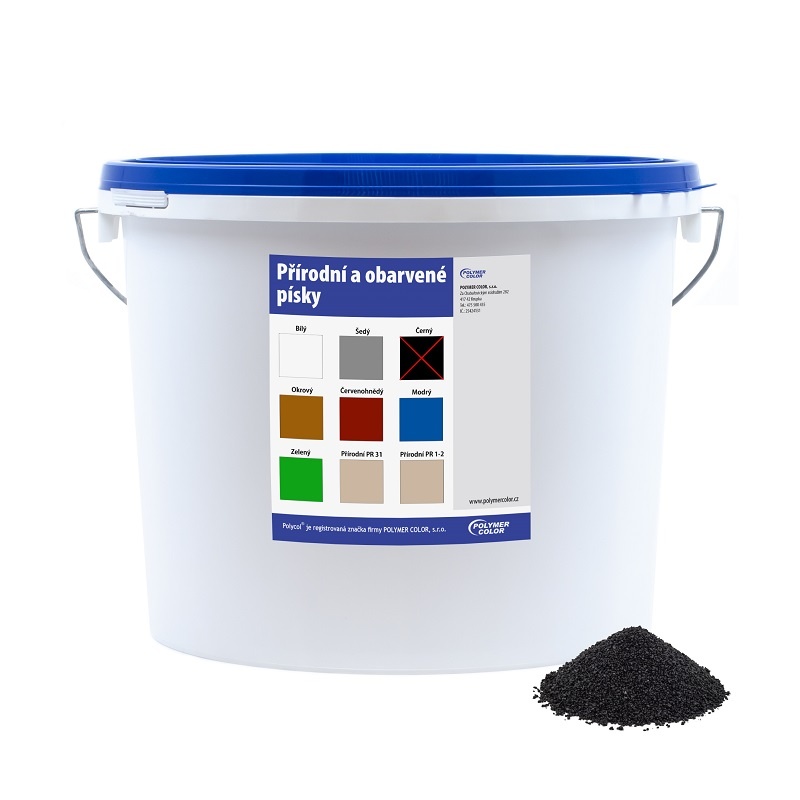 Obarvený písek černý