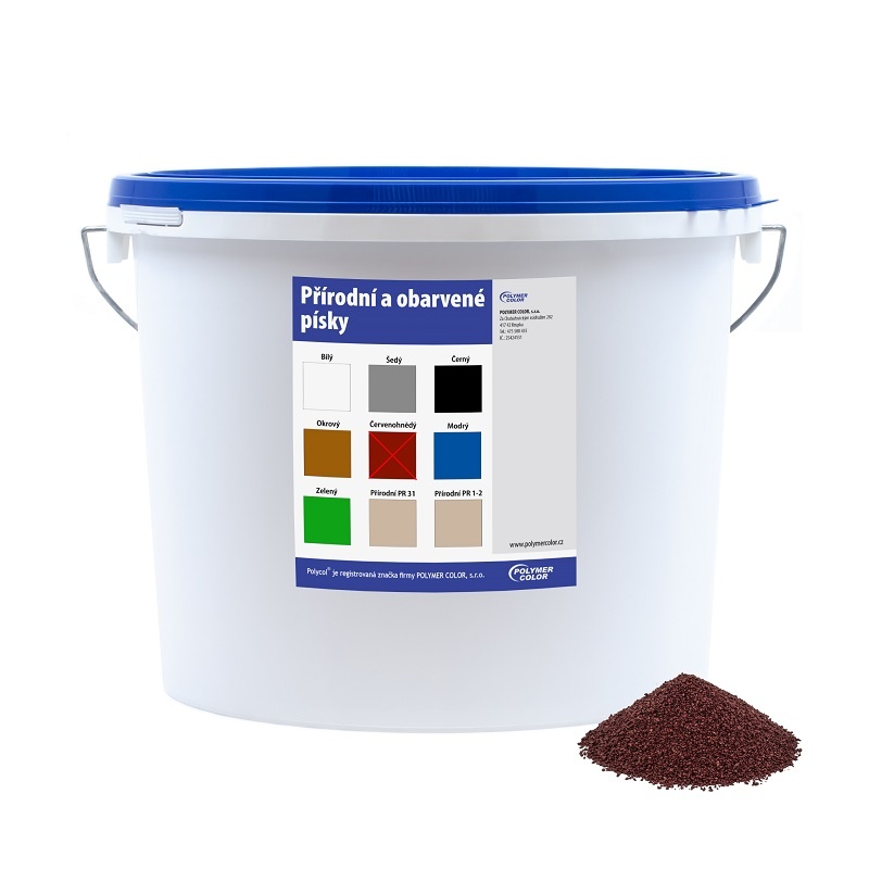 Písek červenohnědý