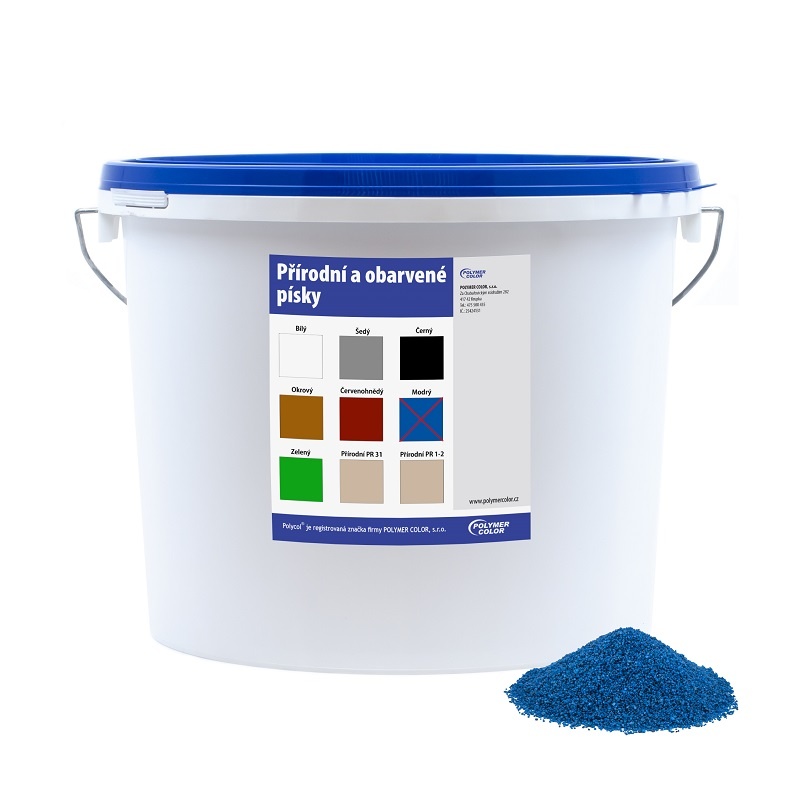 Obarvený písek modrý