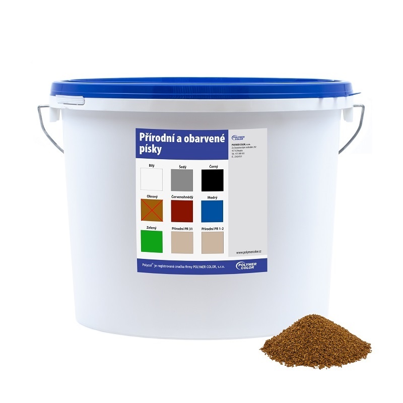 Obarvený písek okrový