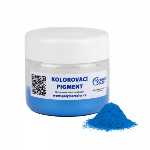 Metalický pigment modrý